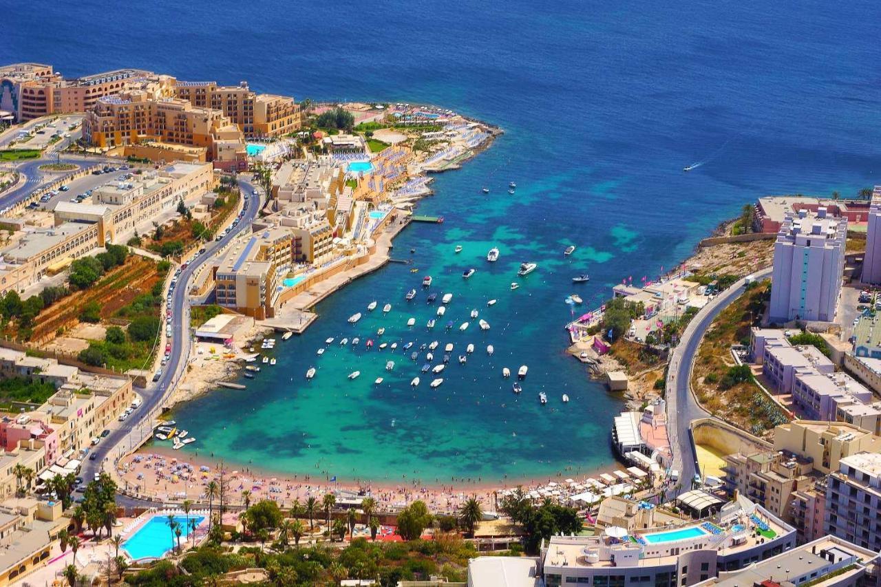Splendid 2Br Apartment, Steps To St Georges Bay San Ġiljan Extérieur photo