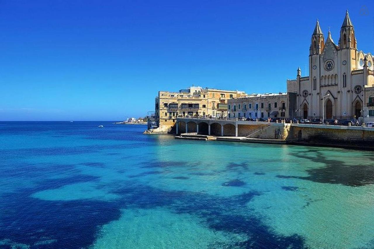 Splendid 2Br Apartment, Steps To St Georges Bay San Ġiljan Extérieur photo