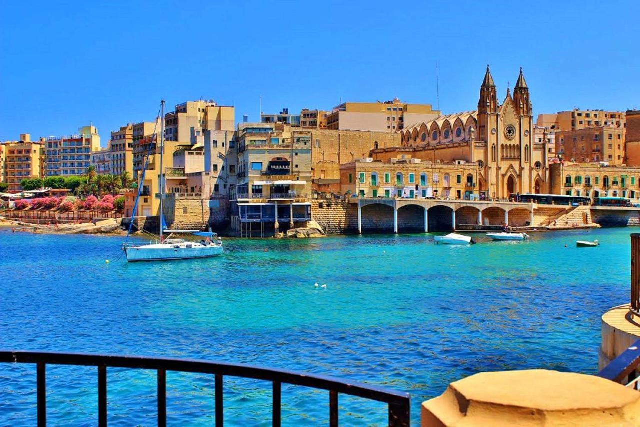 Splendid 2Br Apartment, Steps To St Georges Bay San Ġiljan Extérieur photo