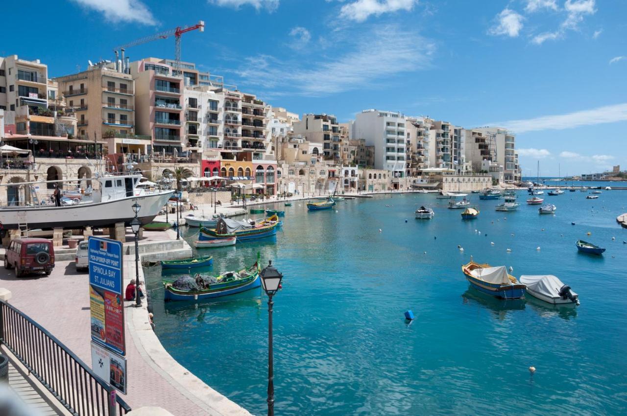 Splendid 2Br Apartment, Steps To St Georges Bay San Ġiljan Extérieur photo